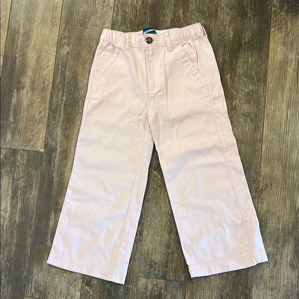 Old Navy Light Pink Casual Wide-Leg Bottoms